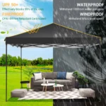 Folding Gazebo 3x3m Outdoor Garden Gazebo Waterproof Professional Reception Tent With 4 Side Wall Pop Up Gazebo Tent UV 50+ - Image 5