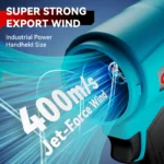 ONEVAN 4000W Brushless 300000RPM Electric Turbo Blower Jet Fan Lightweight Leaf Blower Lawn Yard Cleanup For Makita Battery Pin - Image 3