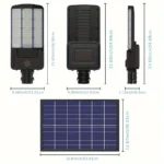 Solar Street Lights Outdoor Motion Sensor Light 8000W 800000LM 6500K Solar Security Flood Lights Solar Lamp for Yard, Road - Image 4