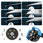 Gisam 200Bar Brushless Electric High Pressure Washer 3 Gears Car Washing Gun Garden Water Gun Tool for Makita 18V Battery pins - Image 6