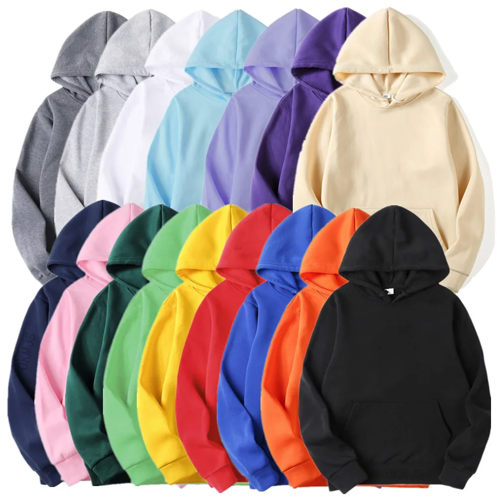 kf-S45aa9f60474d447189fe55f10f37158aH New Fashion Men's Women's Hoodies Spring Autumn Winter Casual Hoodies Sweatshirts Men Tops Solid Color Hoodie Sweatshirt Male - Image 1