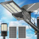 Solar Street Lights Outdoor Motion Sensor Light 8000W 800000LM 6500K Solar Security Flood Lights Solar Lamp for Yard, Road