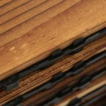 36 Pack Interlocking Deck Tiles, 12x12 Inch Wood Patio Flooring Tiles with Pe Backing for Balcony Garden Poolside - Image 6