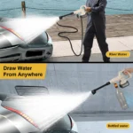 200Bar 3 Gears Brushless High Pressure Washer 6 IN 1 Car Washing Gun Garden Electric Water Spray Gun for Makita 18V Battery Pins - Image 4