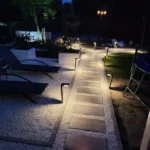 2PCS Super Bright Solar Powered Pathway Lights Outdoor Waterproof Landscape Lighting Driveway Sidewalk Walkway Garden Solar Lamp - Image 2