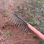 High Carbon Steel Nail Rake Multifunctional Garden Rake 4/7/9/12 Teeth Weeding Rake Loose Soil Nail Rake Agricultural Tools - Image 4