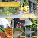 200Bar 3 Gears Brushless High Pressure Washer 6 IN 1 Car Washing Gun Garden Electric Water Spray Gun for Makita 18V Battery Pins - Image 6