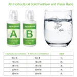 Hydroponic Nutrients Fertilizer A and B Solution Set Hydroponic Garden Plant Food Plant Fertilizer Flowers Vegetables Nutrients - Image 6