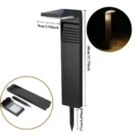 2PCS Super Bright Solar Powered Pathway Lights Outdoor Waterproof Landscape Lighting Driveway Sidewalk Walkway Garden Solar Lamp - Image 5