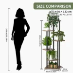 Plant Stand and Flower Stand Storage Shelf 4/5/6 Tier Flower Shelf Planter Rack Storage Organizer Display Indoor Garden Balcony - Image 4