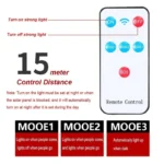 1~6PCS Solar Street Light LED Solar Garden Lamp 3Mode Outdoor Waterproof Motion Sensor Solar Wall Lighting For Patio Garden - Image 6