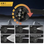 200Bar 3 Gears Brushless High Pressure Washer 6 IN 1 Car Washing Gun Garden Electric Water Spray Gun for Makita 18V Battery Pins - Image 3