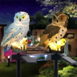 Solar Powered Owl Animal Lawn Lamp Solar Led Light Outdoor Garden Decoration Lamp Waterproof Solar Lights - Image 2