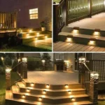 1/4/8/12/pcs Solar LED Lights Outdoor Garden Light Deck Lamp Solar Stairs Light Waterproof Solar Step Lamp Patio Garden Decor - Image 5