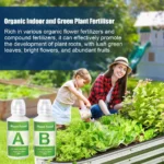 Hydroponic Nutrients Fertilizer A and B Solution Set Hydroponic Garden Plant Food Plant Fertilizer Flowers Vegetables Nutrients - Image 2