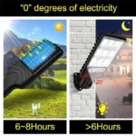 1~6PCS Solar Street Light LED Solar Garden Lamp 3Mode Outdoor Waterproof Motion Sensor Solar Wall Lighting For Patio Garden - Image 4