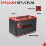 ONEVAN 220Bar 4000W Electric Cordless Pressure Washer Multifunctional Car Washing Garden Watering Tools For Makita Battery Pin - Image 2