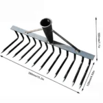 High Carbon Steel Nail Rake Multifunctional Garden Rake 4/7/9/12 Teeth Weeding Rake Loose Soil Nail Rake Agricultural Tools - Image 6