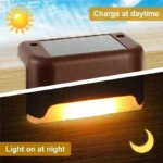 1/4/8/12/pcs Solar LED Lights Outdoor Garden Light Deck Lamp Solar Stairs Light Waterproof Solar Step Lamp Patio Garden Decor - Image 6